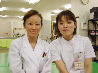 江戸川病院五十嵐浩子さん、川瀬美紀さん