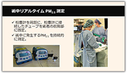 術中リアルタイム PM2.5 測定