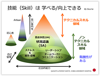 職業人としてのスキルの概念図