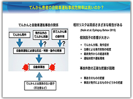 「てんかん患者の運転事故はすべて発作によるものとは限らない」