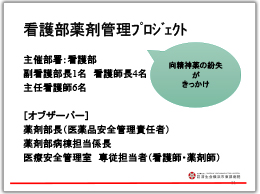 看護部薬剤管理プロジェクト