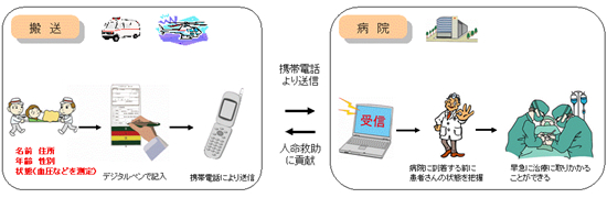 図表８　デジタル情報としてのトリアージ概念図